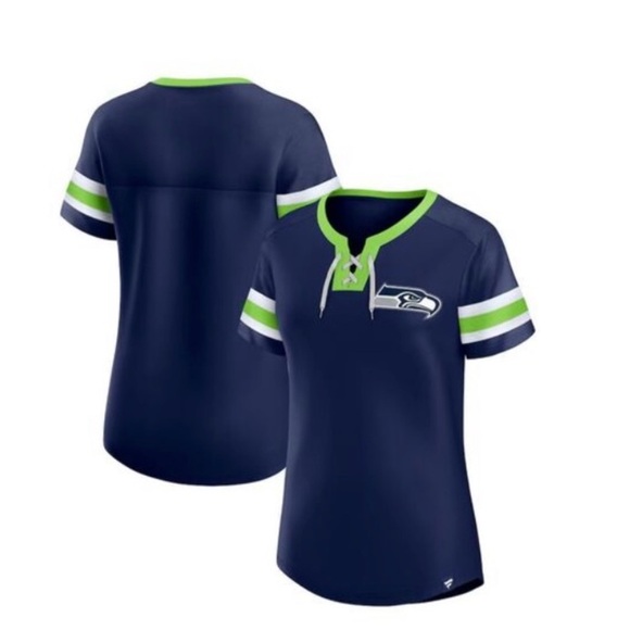 Fanatics NFL Seattle Seahawks Blue and Green Lave Up Game Day Top XL - Picture 1 of 4